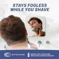 thumbnail image 2 of Square Fogless Shower Mirror with Self Adhesive 100% Plastic, 2 of 8
