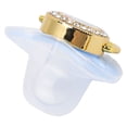 thumbnail image 4 of M Buder Chupón de Lujo para Bebé Libre de BPA Diseño Príncipe con Pedrería Brillante Ortodóntico de Silicona para Recién Nacidos y Bebés de 6 a 18 Meses Desarrollo Oral Seguro Chupete Azul, 4 of 9