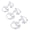 Translucent, variant on CIYISON 3 Pairs Radio Earpiece, Soft Silicone Earmould Earbud Earplug for Walkie Talkie