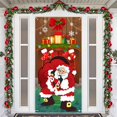 thumbnail image 1 of Christmas Front Door Decoration Printed Santa Door Merry Christmas Indoor Outdoor Front Door Party Supplies, 1 of 5