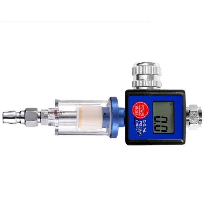 1/4 Spray Gun Digital Paint Air Pressure Regulator Gauge Water Trap Filter Tool 1/4 Spray Gun Digital Paint Air Pressure Regulator Gauge Water Trap Filter Tool