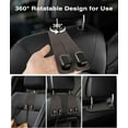 thumbnail image 4 of Luxurious Leather Car Purse Holder Hooks - 2PCS Multifunctional Headrest Hangers for Seat Back Storage (Brown), 4 of 12