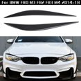 thumbnail image 3 of For BMW Compatible Lightweight Carbon Fiber Headlight Eye Lid Set Available, 3 of 11