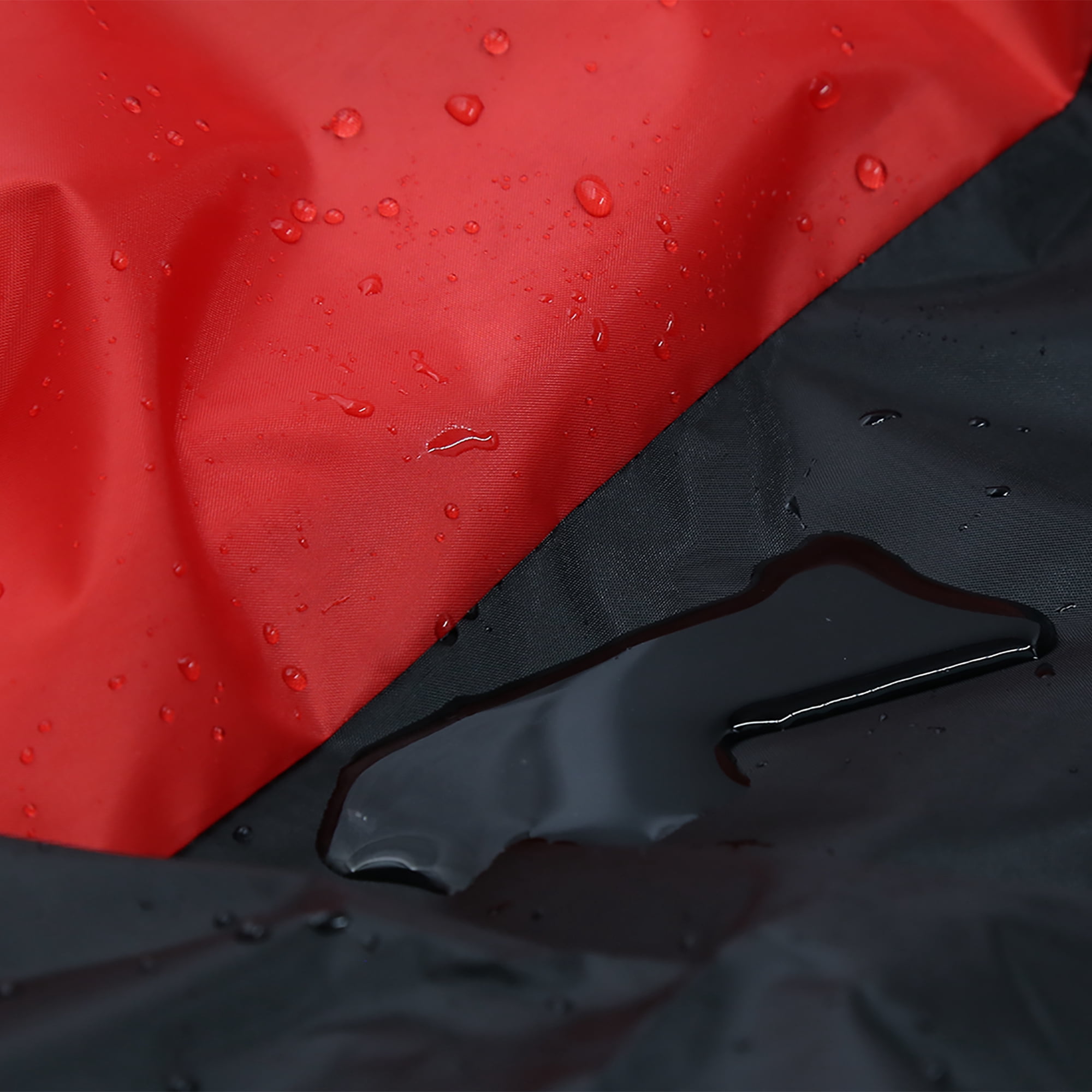 Unique Bargains XL 180T Rain Dust Motorcycle Bike Cover Black+Red Outdoor UV Waterproof For forforharley davidson