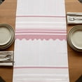 thumbnail image 5 of Table Runners 120 Inches Long Dress Scarves, Pink Purple Striped Farmhouse Coffee/Dining/Kitchen Table Runner for Living Room, Abstract Modern Geometric Stripes 13x120 Inch, 5 of 9