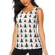 thumbnail image 1 of Fotbe Buffalo Plaid Christmas Trees Blusas Sin Mangas para Mujer – Estilo Casual, Corte Suelto, Slim-Fit, Cuello Redondo Deportivo, Tops de Verano para Gimnasio y Yoga-XX-Large, 1 of 1