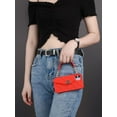 thumbnail image 6 of for iPhone 12 mini Wallet Case ,Crossbody Phone Case with Lanyard Strap Cute Wallet Case Flip Folio Credit Card Holder Soft Silicone Girls Lady Handbag Case for iPhone 12 mini Red, 6 of 14