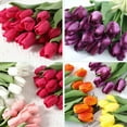 thumbnail image 7 of 10pcs Artificial Latex Tulips Flowers Faux Tulip Stems PU Real Touch Tulips for Wedding Party Home Decoration, 7 of 7
