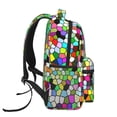 thumbnail image 3 of Rateoe Colorful Tie Dye Stained Glass Pattern Casual Backpack for School, Work, Travel – Adjustable Straps, Multiple Compartments – Ergonomic Design, Fits Laptops and Tablets, 3 of 5