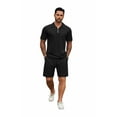 thumbnail image 4 of COOFANDY Mens Tracksuit Casual 2 Piece Quarter Zip Polo Shirt and Shorts Set Athletic Jogging Sports, 4 of 8