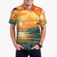 thumbnail image 1 of Fotbe Tropical Sunset Paradise Camiseta Polo de Golf para Hombre con Estampado – Camisa Deportiva Transpirable con Cuello Abotonado-3X-Large, 1 of 6