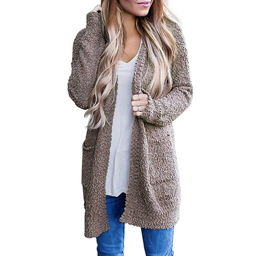 sweatshirt cardigan with pockets