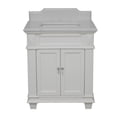 thumbnail image 3 of KBC Elizabeth 30" Wood Bathroom Vanity w/ Quartz Stone in White, 3 of 8