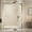 Brushed Nickel, variant on Enyopro 56-60" W x 60" H Aluminum Frame Double Sliding Show Door, Matte Black Finish Shower Door w/6mm Tempered Glass, Explosion Proof Film, Stainless Steel handle, SCGG Certified