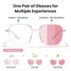 thumbnail image 1 of Cyxus - Gafas de sol para mujer que cambian de color - Into the Sun - Cambia de color de transparente a rosa en el sol Protección UVA/UVB 1045N34 Cyxus Style, 1 of 5