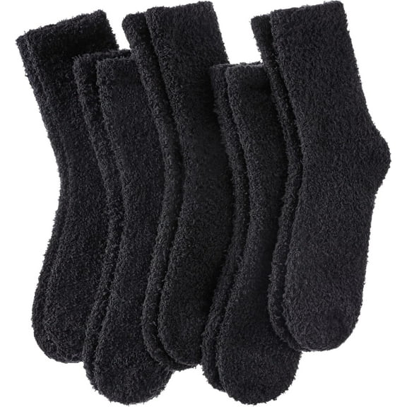 FANGQIULI Womens Fuzzy Socks Cozy Fluffy Winter Warm Slipper Socks Microfiber Soft Home Sleeping Socks