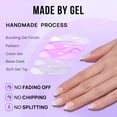 thumbnail image 4 of Press On Nails BtartBox White Short Soft Gel con forma de almendra, 4 of 8