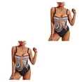 thumbnail image 4 of Soidarity Trajes de baño de poliéster elegantes y duraderos para mujeres: para fiestas de verano Trajes de baño modestos y modernos para Type14 NO14, 4 of 6