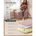 thumbnail image 7 of SONGMICS HOME 30" Storage Ottoman Bench Ottoman with Storage Load up to 660 lb for Living Room Bedroom Jelly Pink, 7 of 7