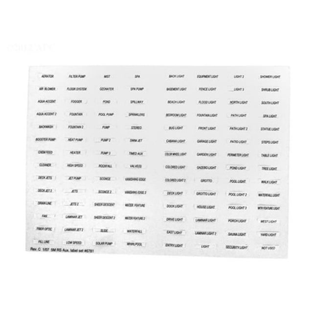 Champlain Plastics 6781+ Decal Set Auxilliary Equipment