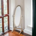 thumbnail image 3 of Full Length Mirror with Stand, Vintage Wood Cheval Mirror, Adjustable Freestanding Floor Mirror (Gold), 3 of 7