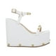thumbnail image 2 of Sandalia De Plataforma Con Estoperoles Para Mujer Cabra Blanco Platonia EUGENIA-01-BLANCO, 2 of 8