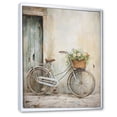 thumbnail image 2 of Designart "Peaceful Bicycle Escapes II" Bicycle Floater Framed Wall Decor, 2 of 7