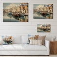 thumbnail image 4 of Designart "Greece Venetian beautys" Cityscapes Print on Natural Pine Wood, 4 of 5