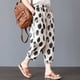 thumbnail image 3 of Pantalones harén finos, transpirables, artísticos, retro, de moda, pantalones recortados, de verano, sueltos, de algodón, estampados, pantalones de verano para mujer, talla grande, 3 of 4