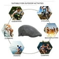 thumbnail image 5 of Hats for Men Leather Ivy Flat Cap Gatsby Driving Cabbie Hat, 5 of 5