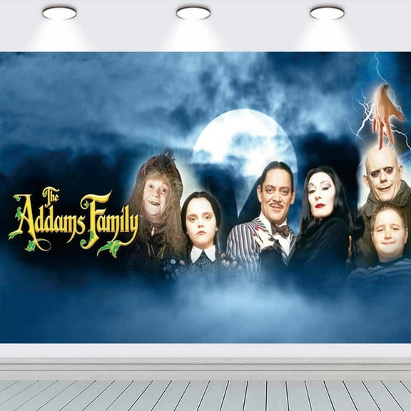 The Addams Family Background school Wall Decor Taspestry Poster Banner Backdrop Party Supplies