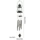 thumbnail image 3 of Fiudx Campanas de Viento Solares, Decoración Exterior Impermeable, Diseño Único de Lámpara de Aceite de Piña de Hierro, Luz Solar de Bajo Consumo, Melodía Relajante para Jardín, Hogar, Patio, Regalo, 3 of 6