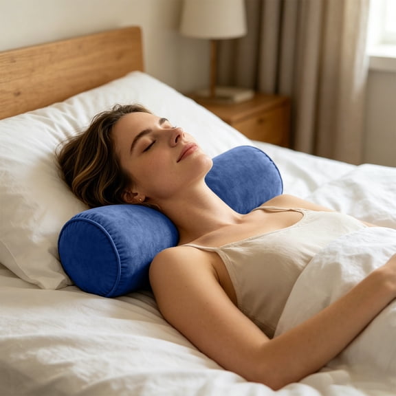 Beforeyayn Neck Roll Pillowcase With Zipper, Washable Fabric For Travel Pillow For Commuters, Car Seat And Airplane, Fitting Cylindrical Cushion For Neck Support.