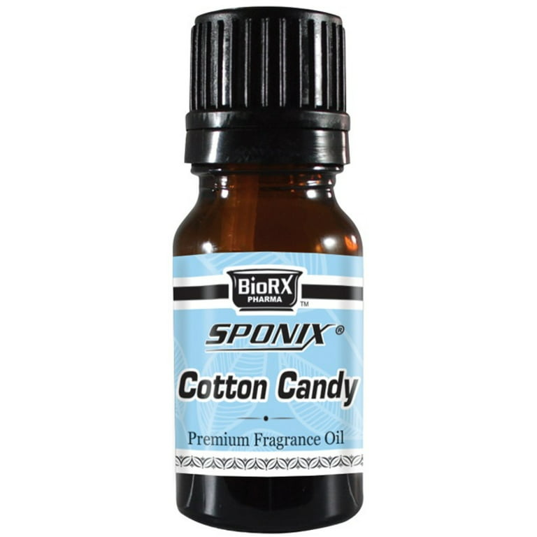 Cotton Candy Fragrance 10 mL (1/3 Oz) Aromatherapy - 100% Pure Organic  Aromatic Premium Essential Scented Perfume Oil by Sponix Made in USA 