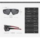 thumbnail image 5 of Gafas de ciclismo para hombre y mujer, lentes de sol polarizadas para deportes al aire libre, ciclismo de montaña, pesca, escalada, UV400, 1 unidad, 5 of 5
