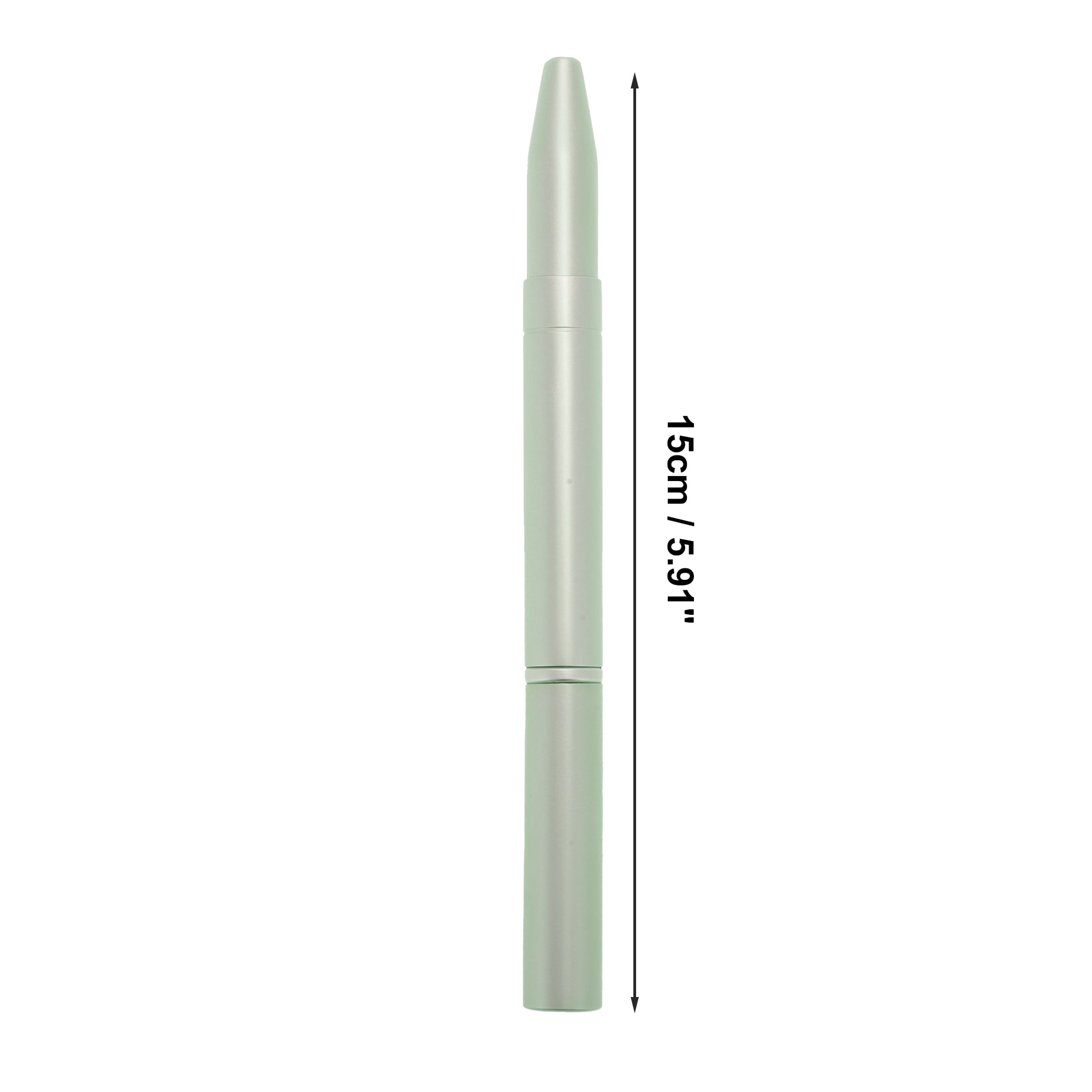 Unique Bargains 1 Pc Double Head Lip Brush for Travel Green