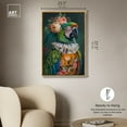 thumbnail image 5 of Parrot I Canvas Jungle Bathroom Art by Art Remedy, Gold Frame, 24" x 36", 5 of 7
