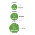 thumbnail image 5 of Circle Plus Trash Only Wall or Door Sign | Easy Installation | Business & Studio Signage -Small, 5 of 7