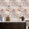 thumbnail image 2 of Vintage Floral Contact Paper Peel and Stick Wallpaper Soft Lavender Red Distressed Shabby Chic Design 17.7in x 9.8ft Self Adhesive Removable Wall Paper for Nursery Bedroom Cabinets Drawers, 2 of 8