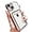 Silver, variant on Compatible with iPhone Case,Electro Plated Credit Card Slot Holder Wallet Clear [Camera Lens Protection] Soft Shockproof Cover Phone Case (Black,iPhone 11 Pro Max)