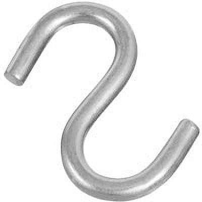 National Hardware N233-569 S-Hook, 145 lb Working Load, 0.31 in Dia Wire, Stainless Steel, Stainless Steel