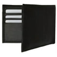 thumbnail image 5 of RFID Blocking Genuine Leather Men's Bifold Wallet Center Flap Credit Card ID  Holder, 5 of 8