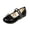 Black, variant on Busydd Mary Jane Shoes Women Fashion Dual Strap Closure Round Toe Flat Shoes Casual Comfortable Bow Solid Color Dress Shoes for Daily Wear
