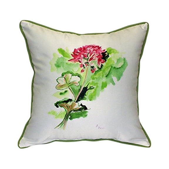 Geranium Extra Large Zippered Pillow 22x22