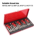 thumbnail image 3 of Riwcyla 131PCS Auto Screw Thread Repairing Tool Screw Tooth Repairing for Auto Repairing Shop Household Car Repairing Utility Tool Set, 3 of 5