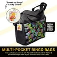 thumbnail image 3 of Lucky Lady Dauber Co. Neon 6 Pocket Bingo Bag with Inside Liner and Sweet on Bingo Lucky Charm, Neon Small Card Print, Canvas, 3 of 10