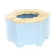 thumbnail image 3 of Caja de arena para baño de hámster, lavabo de arena, cuarto de ducha, diseño 2 en 1, orinal semicerrado. Azul, 3 of 9