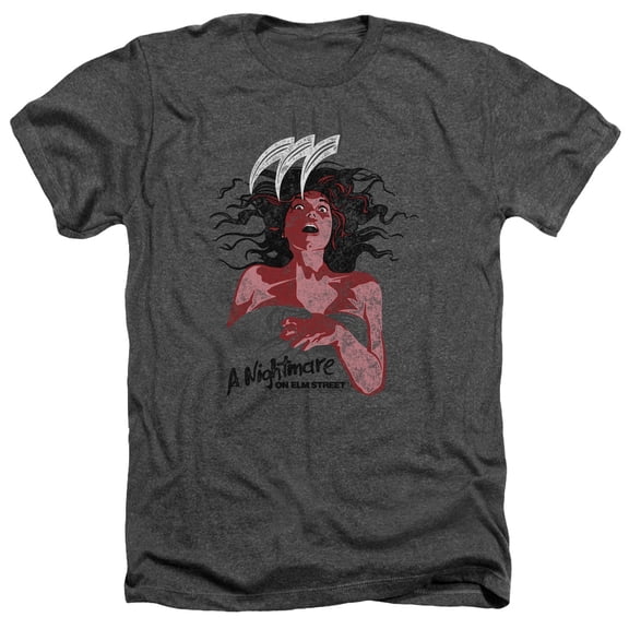 Nightmare On Elm Street - Illustrated European Poster - Heather Short Sleeve Shirt - X-Large