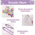 thumbnail image 6 of Dalrosia Puppy Dog Harness and Leash Set Purple Lace Floral Dog Vest Harness for Small Dogs Cute Soft Mesh Escape Proof Pet Cat Vest Harness, 6 of 8