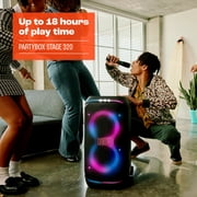 JBL PartyBox Stage 320 - Portable party speaker with wheels - Black